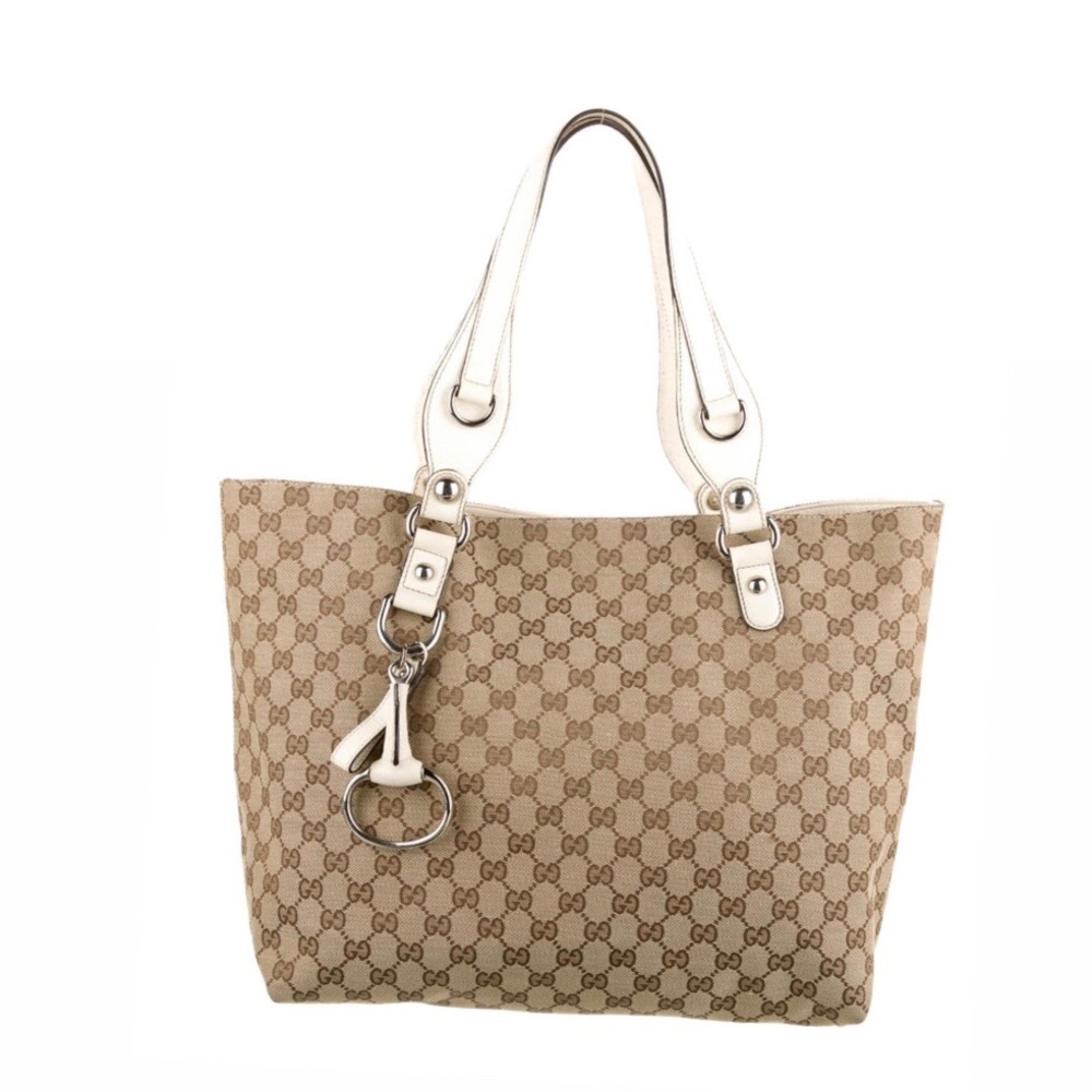 GG Canvas Medium Icon Bit Tote